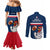 france-rugby-couples-matching-mermaid-dress-and-long-sleeve-button-shirts-world-cup-allez-les-bleus-2023-mascot