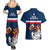 France Rugby Couples Matching Summer Maxi Dress and Hawaiian Shirt World Cup Allez Les Bleus 2023 Mascot - Wonder Print Shop