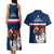 France Rugby Couples Matching Tank Maxi Dress and Hawaiian Shirt World Cup Allez Les Bleus 2023 Mascot - Wonder Print Shop