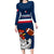 France Rugby Family Matching Long Sleeve Bodycon Dress and Hawaiian Shirt World Cup Allez Les Bleus 2023 Mascot - Wonder Print Shop