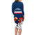 France Rugby Family Matching Long Sleeve Bodycon Dress and Hawaiian Shirt World Cup Allez Les Bleus 2023 Mascot - Wonder Print Shop