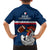 France Rugby Family Matching Off Shoulder Long Sleeve Dress and Hawaiian Shirt World Cup Allez Les Bleus 2023 Mascot - Wonder Print Shop