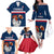 France Rugby Family Matching Off Shoulder Long Sleeve Dress and Hawaiian Shirt World Cup Allez Les Bleus 2023 Mascot - Wonder Print Shop