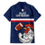 France Rugby Family Matching Off Shoulder Long Sleeve Dress and Hawaiian Shirt World Cup Allez Les Bleus 2023 Mascot - Wonder Print Shop