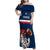 France Rugby Family Matching Off Shoulder Maxi Dress and Hawaiian Shirt World Cup Allez Les Bleus 2023 Mascot - Wonder Print Shop