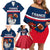 France Rugby Family Matching Off Shoulder Short Dress and Hawaiian Shirt World Cup Allez Les Bleus 2023 Mascot - Wonder Print Shop