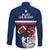 France Rugby Family Matching Puletasi Dress and Hawaiian Shirt World Cup Allez Les Bleus 2023 Mascot - Wonder Print Shop