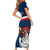 France Rugby Family Matching Short Sleeve Bodycon Dress and Hawaiian Shirt World Cup Allez Les Bleus 2023 Mascot - Wonder Print Shop