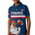 France Rugby Kid Polo Shirt World Cup Allez Les Bleus 2023 Mascot - Wonder Print Shop