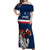 France Rugby Off Shoulder Maxi Dress World Cup Allez Les Bleus 2023 Mascot - Wonder Print Shop