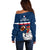 France Rugby Off Shoulder Sweater World Cup Allez Les Bleus 2023 Mascot - Wonder Print Shop