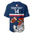 Custom France Rugby Baseball Jersey World Cup Allez Les Bleus 2023 Mascot - Wonder Print Shop