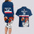 Custom France Rugby Couples Matching Long Sleeve Bodycon Dress and Hawaiian Shirt World Cup Allez Les Bleus 2023 Mascot - Wonder Print Shop