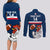 Custom France Rugby Couples Matching Long Sleeve Bodycon Dress and Long Sleeve Button Shirts World Cup Allez Les Bleus 2023 Mascot - Wonder Print Shop