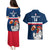 Custom France Rugby Couples Matching Puletasi Dress and Hawaiian Shirt World Cup Allez Les Bleus 2023 Mascot - Wonder Print Shop