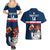 Custom France Rugby Couples Matching Summer Maxi Dress and Hawaiian Shirt World Cup Allez Les Bleus 2023 Mascot - Wonder Print Shop