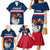 Custom France Rugby Family Matching Mermaid Dress and Hawaiian Shirt World Cup Allez Les Bleus 2023 Mascot - Wonder Print Shop