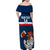 Custom France Rugby Family Matching Off Shoulder Maxi Dress and Hawaiian Shirt World Cup Allez Les Bleus 2023 Mascot - Wonder Print Shop