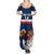 Custom France Rugby Family Matching Summer Maxi Dress and Hawaiian Shirt World Cup Allez Les Bleus 2023 Mascot - Wonder Print Shop