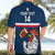 Custom France Rugby Hawaiian Shirt World Cup Allez Les Bleus 2023 Mascot - Wonder Print Shop