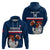 Custom France Rugby Hoodie World Cup Allez Les Bleus 2023 Mascot - Wonder Print Shop