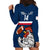 Custom France Rugby Hoodie Dress World Cup Allez Les Bleus 2023 Mascot - Wonder Print Shop