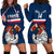 Custom France Rugby Hoodie Dress World Cup Allez Les Bleus 2023 Mascot - Wonder Print Shop