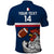 Custom France Rugby Polo Shirt World Cup Allez Les Bleus 2023 Mascot - Wonder Print Shop