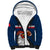 Custom France Rugby Sherpa Hoodie World Cup Allez Les Bleus 2023 Mascot - Wonder Print Shop