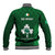 Ireland Rugby Baseball Jacket 2023 Go Shamrock World Cup Irish Celtic Pattern - Wonder Print Shop