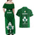 Ireland Rugby Couples Matching Off Shoulder Maxi Dress and Hawaiian Shirt 2023 Go Shamrock World Cup Irish Celtic Pattern - Wonder Print Shop