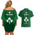 Ireland Rugby Couples Matching Off Shoulder Short Dress and Hawaiian Shirt 2023 Go Shamrock World Cup Irish Celtic Pattern - Wonder Print Shop