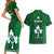 Ireland Rugby Couples Matching Short Sleeve Bodycon Dress and Hawaiian Shirt 2023 Go Shamrock World Cup Irish Celtic Pattern - Wonder Print Shop