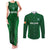 Ireland Rugby Couples Matching Tank Maxi Dress and Long Sleeve Button Shirts 2023 Go Shamrock World Cup Irish Celtic Pattern - Wonder Print Shop