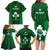 Ireland Rugby Family Matching Long Sleeve Bodycon Dress and Hawaiian Shirt 2023 Go Shamrock World Cup Irish Celtic Pattern - Wonder Print Shop