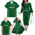 Ireland Rugby Family Matching Off Shoulder Long Sleeve Dress and Hawaiian Shirt 2023 Go Shamrock World Cup Irish Celtic Pattern - Wonder Print Shop