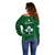 Ireland Rugby Off Shoulder Sweater 2023 Go Shamrock World Cup Irish Celtic Pattern - Wonder Print Shop