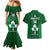 Custom Ireland Rugby Couples Matching Mermaid Dress and Hawaiian Shirt 2023 Go Shamrock World Cup Irish Celtic Pattern - Wonder Print Shop