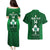 Custom Ireland Rugby Couples Matching Puletasi Dress and Hawaiian Shirt 2023 Go Shamrock World Cup Irish Celtic Pattern - Wonder Print Shop