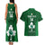 Custom Ireland Rugby Couples Matching Tank Maxi Dress and Hawaiian Shirt 2023 Go Shamrock World Cup Irish Celtic Pattern - Wonder Print Shop