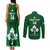 Custom Ireland Rugby Couples Matching Tank Maxi Dress and Long Sleeve Button Shirts 2023 Go Shamrock World Cup Irish Celtic Pattern - Wonder Print Shop