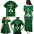 Custom Ireland Rugby Family Matching Puletasi Dress and Hawaiian Shirt 2023 Go Shamrock World Cup Irish Celtic Pattern - Wonder Print Shop