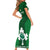 Custom Ireland Rugby Family Matching Short Sleeve Bodycon Dress and Hawaiian Shirt 2023 Go Shamrock World Cup Irish Celtic Pattern - Wonder Print Shop