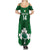 Custom Ireland Rugby Family Matching Summer Maxi Dress and Hawaiian Shirt 2023 Go Shamrock World Cup Irish Celtic Pattern - Wonder Print Shop