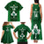 Custom Ireland Rugby Family Matching Tank Maxi Dress and Hawaiian Shirt 2023 Go Shamrock World Cup Irish Celtic Pattern - Wonder Print Shop