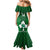 Custom Ireland Rugby Mermaid Dress 2023 Go Shamrock World Cup Irish Celtic Pattern - Wonder Print Shop