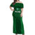 Custom Ireland Rugby Off Shoulder Maxi Dress 2023 Go Shamrock World Cup Irish Celtic Pattern - Wonder Print Shop