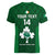 Custom Ireland Rugby Women V Neck T Shirt 2023 Go Shamrock World Cup Irish Celtic Pattern LT14