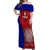 Italy Rugby Off Shoulder Maxi Dress 2023 The Blues Grunge Style - Wonder Print Shop