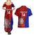 Custom Italy Rugby Couples Matching Summer Maxi Dress and Hawaiian Shirt 2023 The Blues Grunge Style - Wonder Print Shop